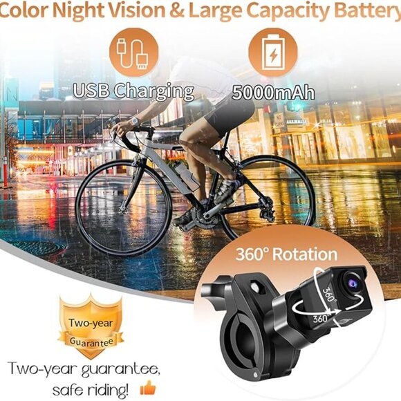 - Bike Camera Rechargeable Battery 360° Rotation *NEW* - Picture 4 of 9